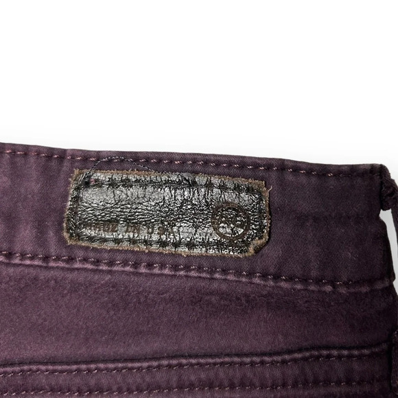Ag  Adriano Goldschmied The Legging Super Skinny in Purple Sateen - Picture 6 of 8